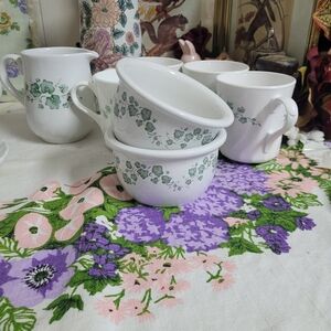 Vintage Corelle Coordinates Callaway IVY stoneware ramekins Set Of 2